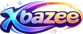 xbazee সাইটের বেগুনি লোগো